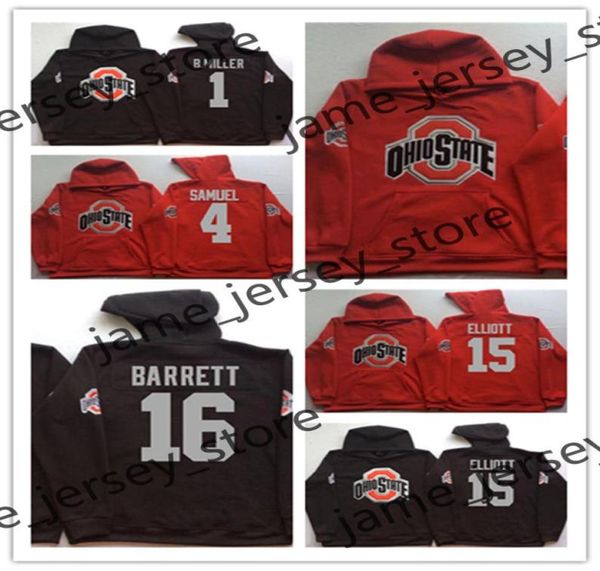 Custom Ohio State Buckeyes costurou o capuz de capuz 47 AJ Hawk 97 Joey Bosa6585175