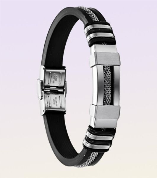 Opk Jewelry Street Fashion Gift Simple e generoso Silicone versatile Bracelet2816457