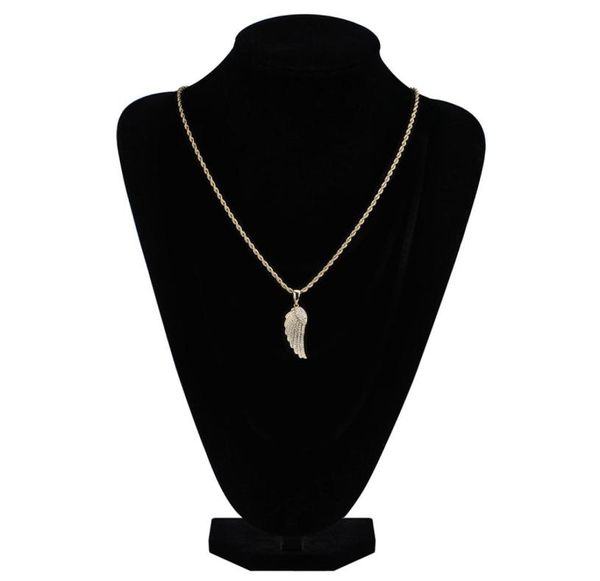 Fashiongold Белое золото заманивало CZ Lovers Lovers Angel Counglace Chaine Chain Hip Hop Feater Rapper Disterry For FO6904365