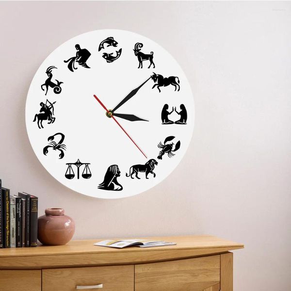 Orologi da parete orologio zodiacale orologio personalizzato astrologia arte casa decorativa decorazione decorazione contemporanea