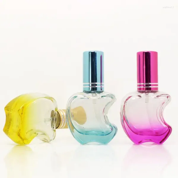 Bottiglie di stoccaggio Viaggia per il profumo di profumo spray in vetro colorato portatile da 10 ml con custodia cosmetica vuota di atomizzatore LX2860