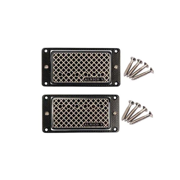 Cabos 2pcs/conjunto Alnico v guitarra Humbucker Pickups Pickups Dual Bobina para guitarras elétricas LP com parafusos de montagem