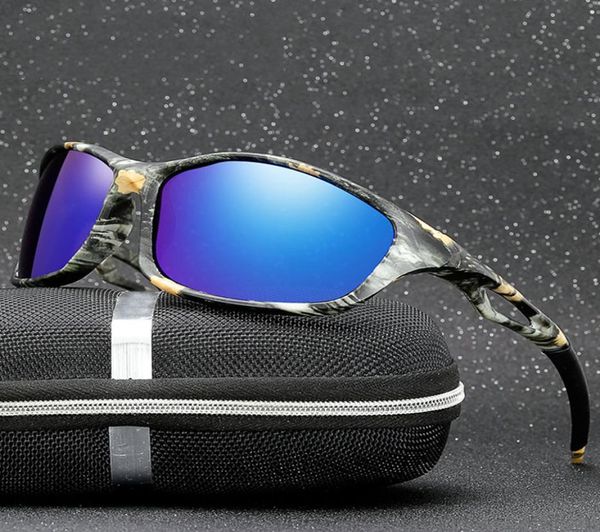 Óculos de sol Men Polarizou Brand Design Camero Frame acionando óculos de sol machado Eyewear UV400 SHATES7169687