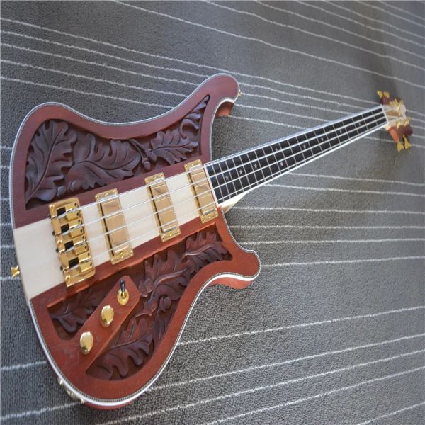 Guitar 2021 Factory Custom Rickeck 4 String Bass Guitar.Ricken4003 BOLHO DE BODADO INTEIRO BONITO ESCUVADO.