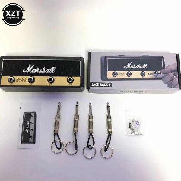 Kabel Neue kreative Fender Blues Gitarrenschlüssel Aufbewahrungsschlüssel Jack Stand 2.0 Elektrischer Schlüsselbügel Retro Gitarrenschlüssel Ringständer