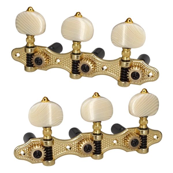 Tuners di chitarra per chitarra classica di chitarra per chitarra per chitarra acustica 1:18 Chiave di accordatura 3 LeST 3 Knobs destra delle chitarre Accessori