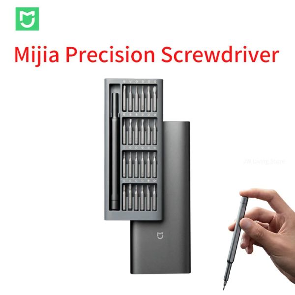 Produkte Original Xiaomi Mijia Schraubendreher 24 in 1 Präzisionsschraubendreher -Werkzeugkit Magnetic Bits Xiomi Reparaturwerkzeuge für Smart Home