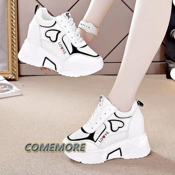 Lässige Schuhe hochwertige Frauen -Plattform -Sneaker 2024 Chunky Woman Basket Frauen Fashion Sport Mesh Schnürung Herbst