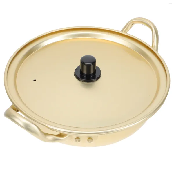 Double Boilers Korean Ramen Pot Alumínio Macarinho Outdoor Ears de cozinha instantânea de cozinha non stick