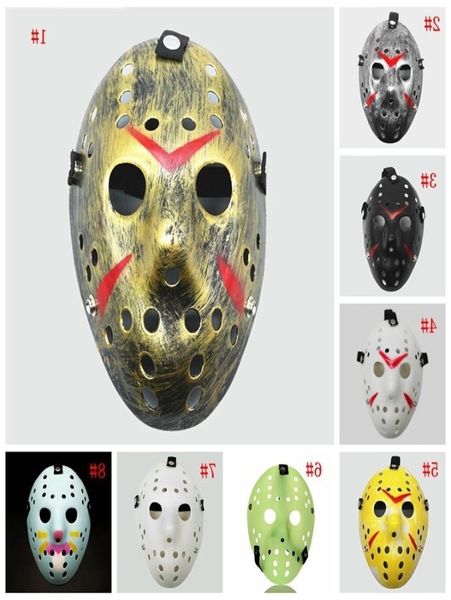 Masquerade Masken Jason Voorhees Mask Freitag, den 13. Horrorfilm Hockey Maske Scary Halloween Kostüm Cosplay Plastikparty Masken 4017789