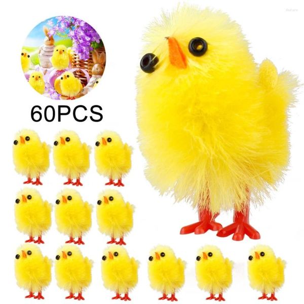 Party Dekoration Ostern Mini Chicks Gelbes Spielzeug Spring Home Garden Dekorbevorzugungen und Geschenke für Kid 60pcs