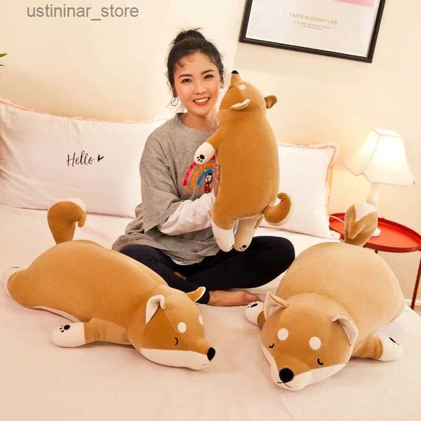 Animais de pelúcia de pelúcia Shiba Plush Toy Dog Dol