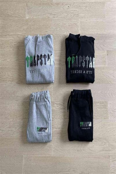 Combinazione da tuta da uomo Chenille decodificata pantaloni da jogging da jogging verde femmina di alta qualità giacca ricamata 6065741