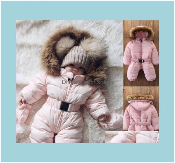 Roupa para baixo crianças bebês maternidade grossa neve desgaste criança menino menina jaqueta de inverno jaqueta de capuz para o macacão de roupas fora