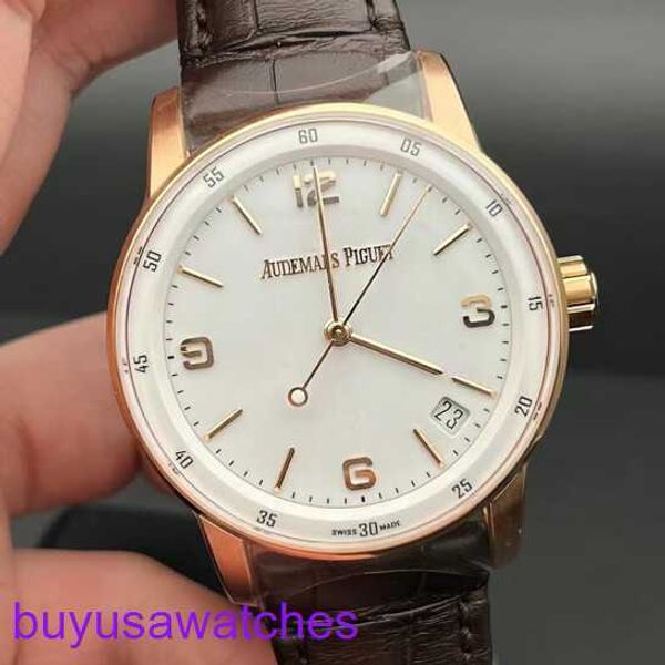 Punto AP Relógio Montre Código 11.59 Série 41mm Automático Moda Mecânica Casual Mens Swiss Swiss Famous Watch 15210or.oo.a0999cr.01 Tabela de formulário branco