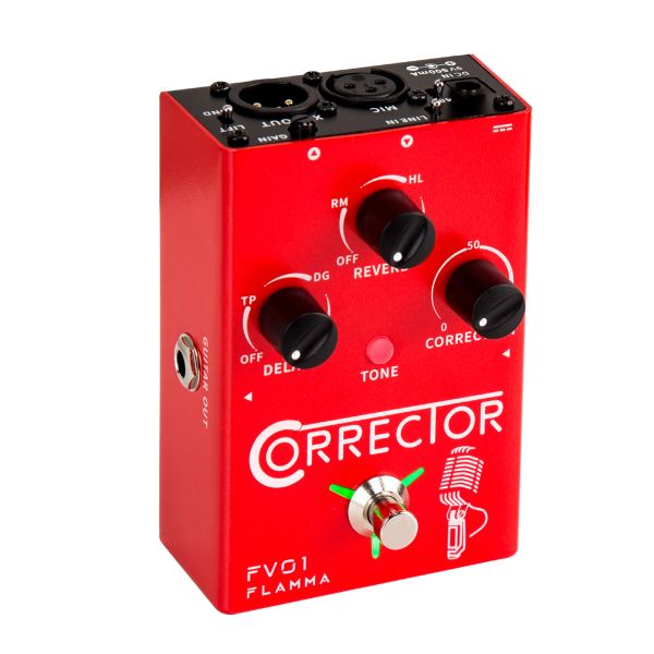 Kabel Flamma FV01 Vocal Effects Processor Pitch Correction mit Verzögerungs -Reverb -Effekten für Mikrofonverstärker Stompbox -Gitarre