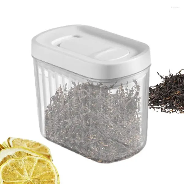 Garrafas Cereais de alimentos Caixa de armazenamento Pequeno organizador de umidade Sea sela recipiente de plástico transparente para farinha de lanche