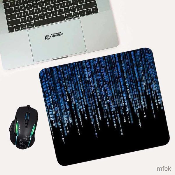 Maus -Pads Handgelenk ruhen Maus -Pad süße Tastaturmatten -Gaming -Zubehör Teppich Matrix Binärcode Benutzerdefinierte Tinte Cartoon Gamer Teppich der Tisch Mini Computer PC