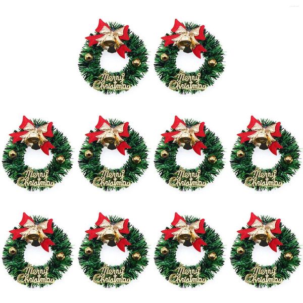 Dekorative Blumen 10pcs Weihnachtsstrauß Arrangement Blumenstänze DIY Wrack Designs für Tisch Mittelstücke Geschenkdekoration