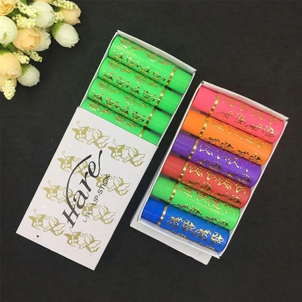 6pcslot Magic Spetting Fashion Style Color Color Color Laving Lif Liner Tube Tube Butterfly Color Mailtick Cosmetics 240415