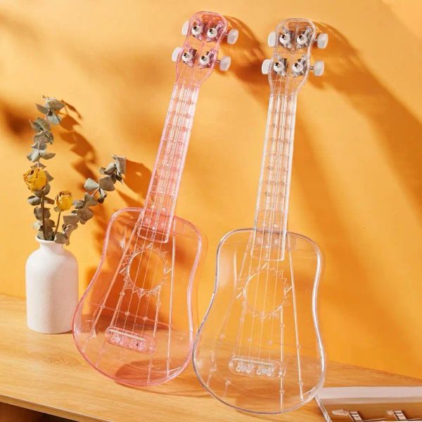 Kabel 21 Zoll transparente Ukulele Universal 4 Strings Musikentwicklung Handheld tragbare Mini -Gitarre -Ukelele -Anfängerinstrumente