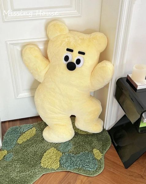 Подушка мультфильм желтый медведь на стой