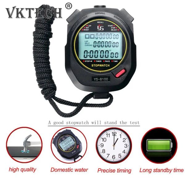 Orologi portano portatili cronometri digitali cronografo sports forining timer stop watch outdoor sports running cronograph stop watch