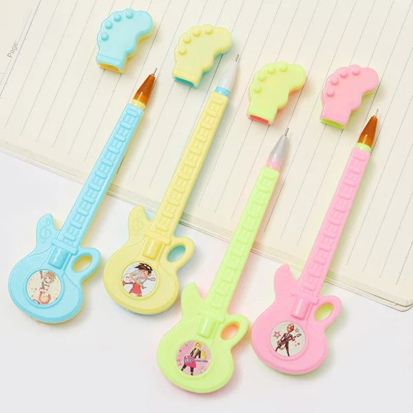 Cavi 36pc/lotto Cartoon Guitar Cute Gel Water Ink Sign Pen/Premio/Stabilimento creativo/Regalo per bambini