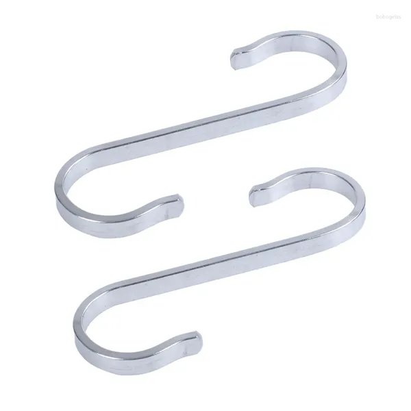 Ganci 2x acciaio inossidabile s forma potente supporto per rastrelliere da cucina da cucina 19x19mm