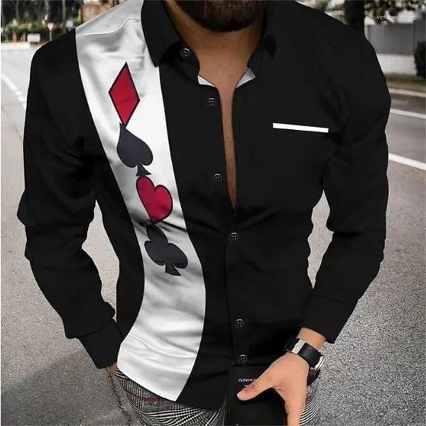 Camicie casual camicie casual outdoor Street Poker 2024 design design top morbido e comodo Plus size 6xl