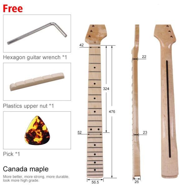 Cavi 6 String ST 22FRET ELETTRIC CHIURIC CHITARIO CANADIAN CANADIAN LIGHT LIGHT MUSICAL STRUMENTO MODIFICA DI MUSIONE DIY