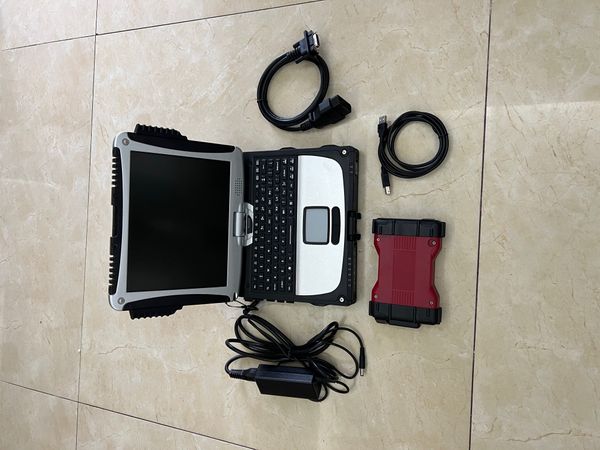 Для инструмента диагностики Ford VCM2 VCM Scanner IDS V129 Инструмент OBD2 VCM-II с 320 ГБ HDD в использованном ноутбуке CF-19