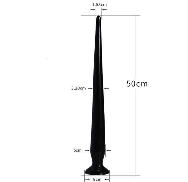 50 cm Super Long Anal Codice Tail Canna Prostata Massager Snake Dildo Masturbatore Prodotti per adulti Punti di sesso per Man Woman6136676