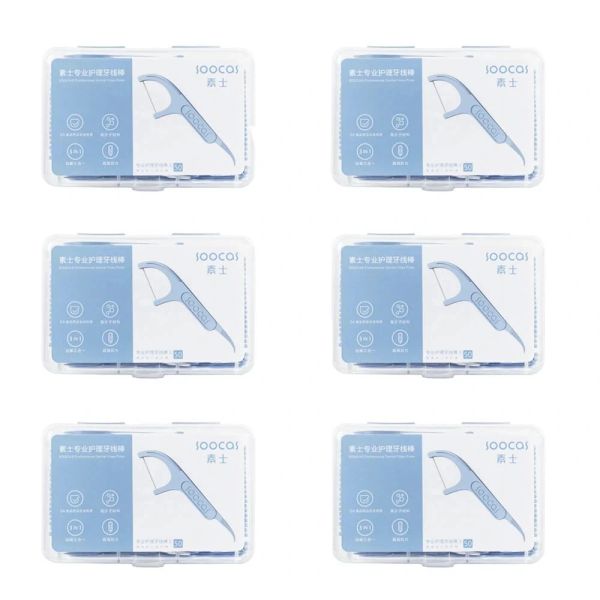 Prodotti 300pcs Soocas Professional Dental Flosser Ergonomic Design FDA Testing Food Gradenew/Old Versions consegnati casualmente Mijia