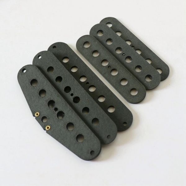 Cavi per 3 pick -up Black Grey Fibre Piastra Strat Pickup Guitar Plavutewup con spaziatura a stringa da 48/50/52 mm