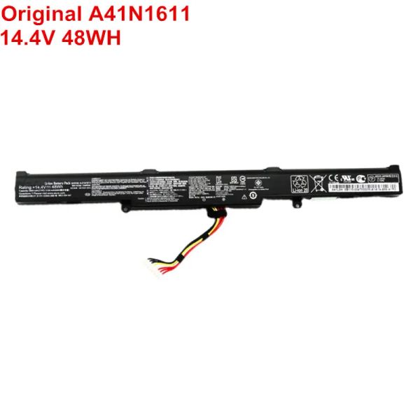 Batterien 14,4 V 48WH A41N1611 Laptop -Akku Original für ASUS ROG GL553 GL553V GL553VD GL553VE GL553VW Serie A41LP4Q FZ53V ZX53V FX53VD