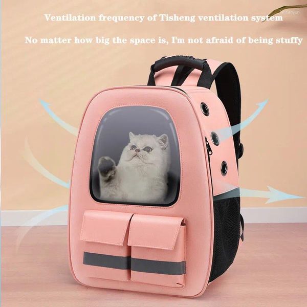 Кошачьи перевозчики Pet Bag Portable рюкзак для собак дышащие защитные амортизаторы