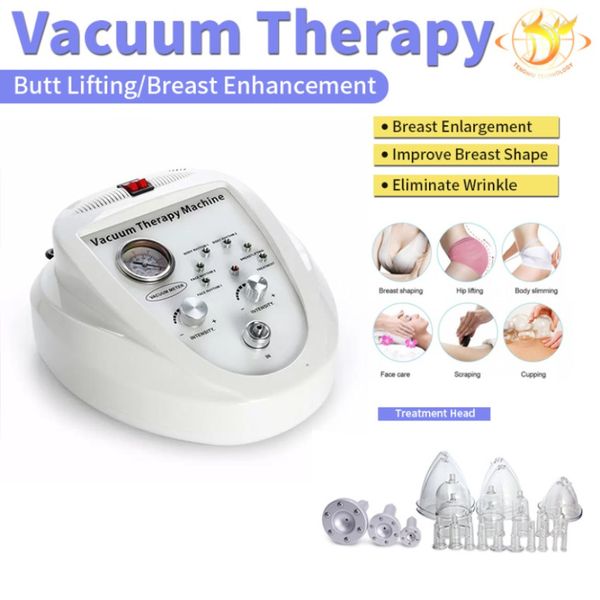 Tragbare schlanke Geräte Vakuumhebe Vibration Tassen Brustverstärkung Maschine Körper Schlankung Kopfhaut Massage Salon Beauty Machine Geräte