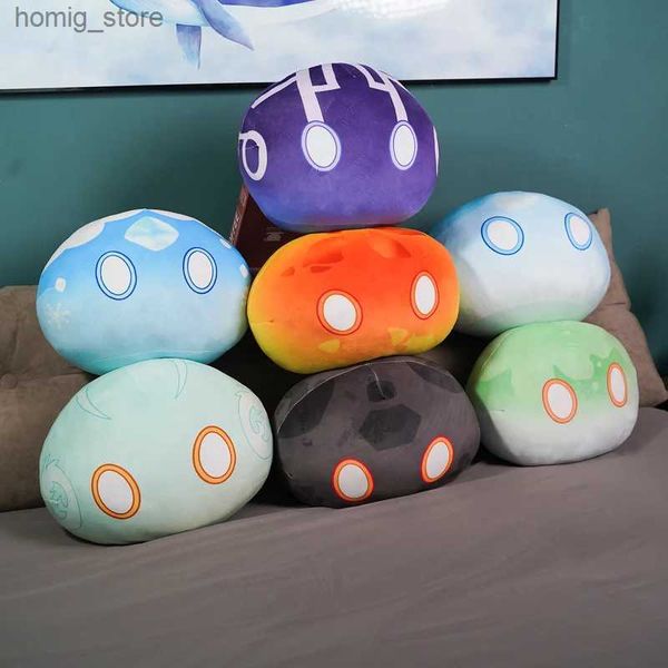 Bambole peluche 40 cm Genshin Impatto originale God Genshin Slime Custwow Cushion Game cosplay melma carina bambola peluche cuscino uomo donna giocattolo regalo giocattolo y240415