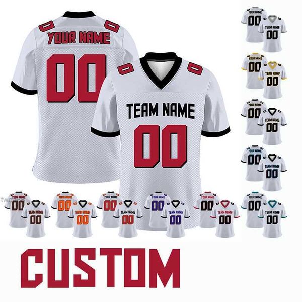 2022 2023 American Football Trikots Männer Fußballhemden weiße Mesh Custom Jersey Gaa Rugby -Team T -Shirts Spiele Sportweife spielen