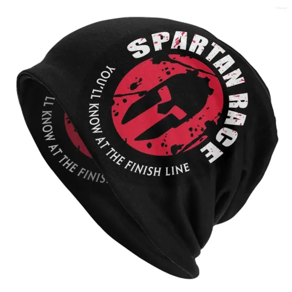 Boinas Espartan Sparta Sparta Spirit Skullies Beanies Caps Homens Mulheres unissex Hip Hop Inverno de malha quente Chapéu de capô adulto