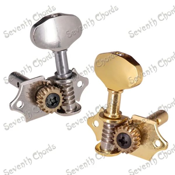 Cabos A Conjunto 3R3L18: 1 Razão de engrenagem Vintage Acelagem aberta String String String Tuning Pegs Key Machine Head para guitarra clássica acústica.