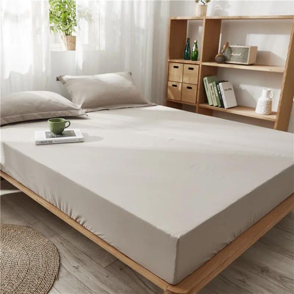 Наборы для постельных принадлежностей 3pcs Fitted Sheet Leats Lexor Beden Lense Cover Set Seets Mattress Protector Bedsired Compled Cotton