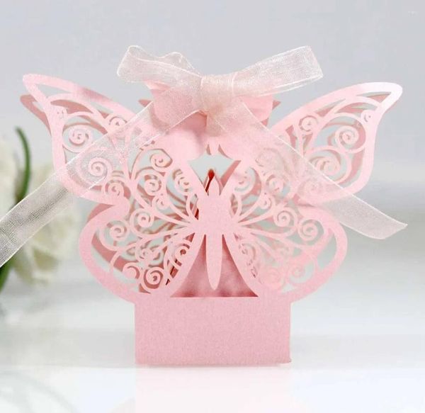 Wrap regalo da 10 pezzi scatole di carta a farfalla cavala