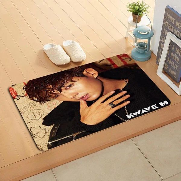 Chegets Chegada Lee Joon Gi Kpop Partalhe de tapete caseira Máquinas de estar anti -Slip Carpet Sala de estar/Banho de corredor Presente de Natal