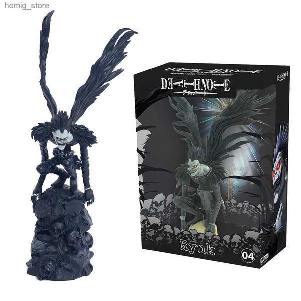 Экшн -игрушки фигуры 28 см аниме фигура смерти примечание ryuk yagami light misamisa pvc модель модели позы для детей подарки подарки Скульптура Y240415