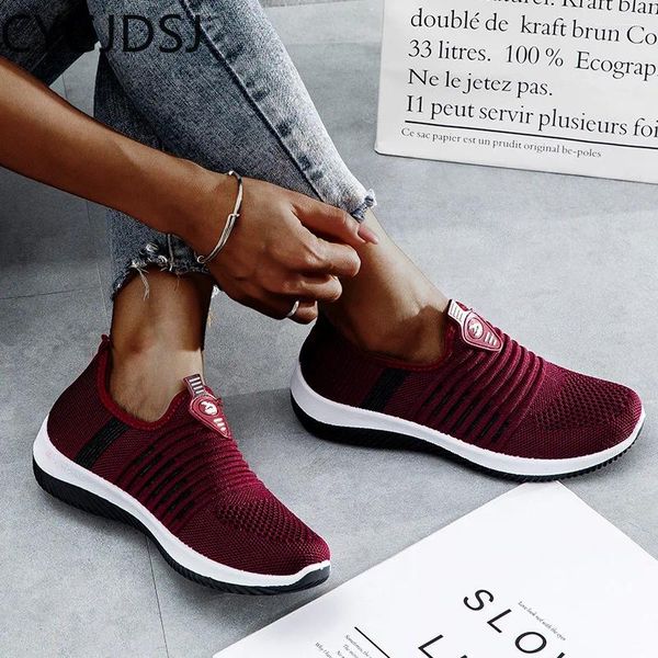 Scarpe casual Slip On For Women Platform Sneakers Sneakers Felers che corrono casuals robusti tenis de mujer