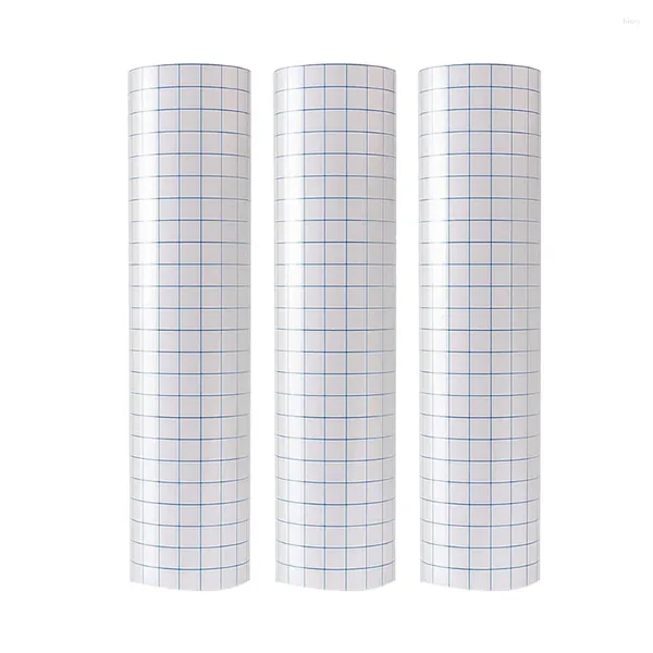 Fensteraufkleber 3PCS Blue Grid Transfer Tape Selbstkleinbar für #H10 klar