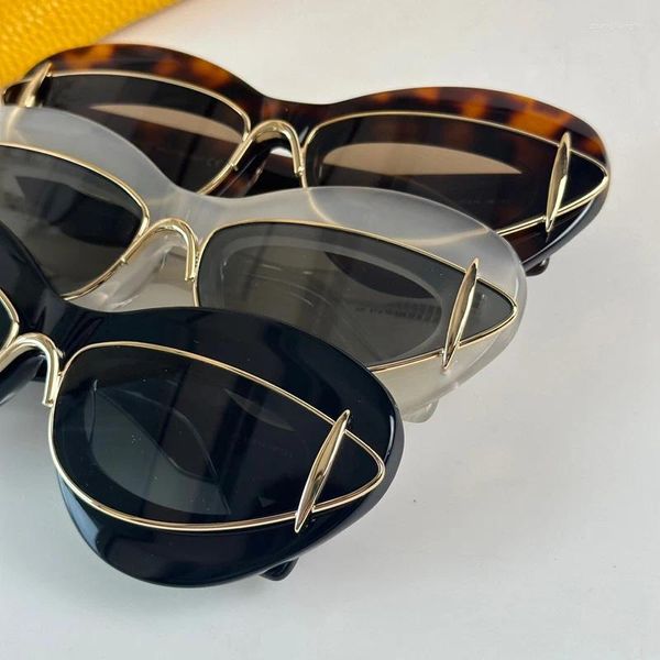 Óculos de sol Eso Vision Design Fashion Mulher Big Sun Glasses Cat Eye for Lady em alta qualidade