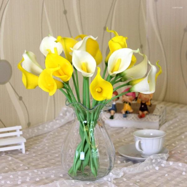 Flores decorativas Flor de seda artificial Falsa Calla Quality